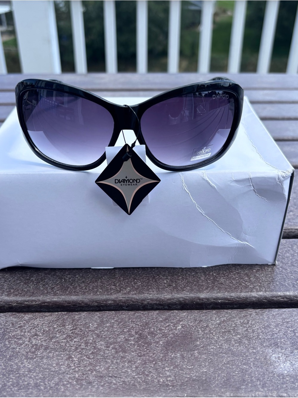 Women's Black Gradient Lens Fashion Sunglasses